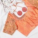 Peach floral design with highlight