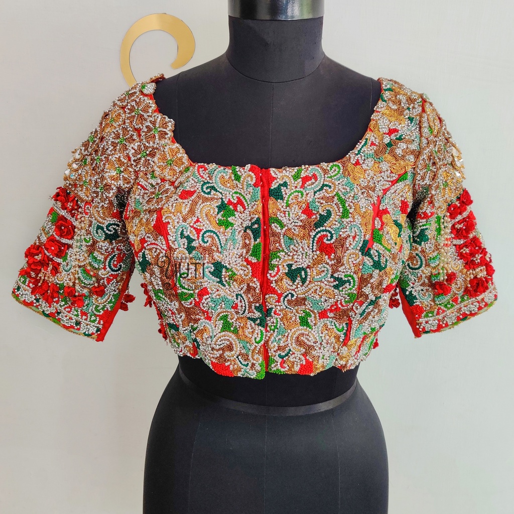 3D Queen bridal blouse
