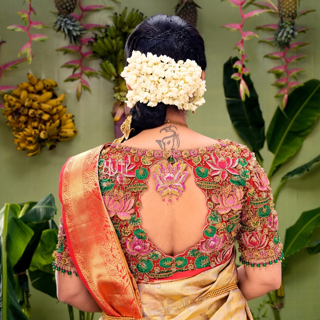 3D lotus Bridal Blouse