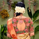 3D lotus Bridal Blouse