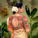 3D lotus Bridal Blouse