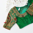 Green palanquin Bridal blouse
