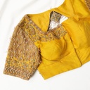 Yellow hanging bridal blouse