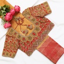 Red Parrot embossed bridal blouse