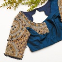 Blue palanquin bridal blouse