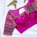 Magenta Floral Bridal Blouse