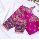 Magenta Floral Bridal Blouse