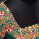 Green Floral Bridal Blouse