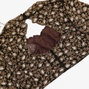 Black embossed floral bridal blouse