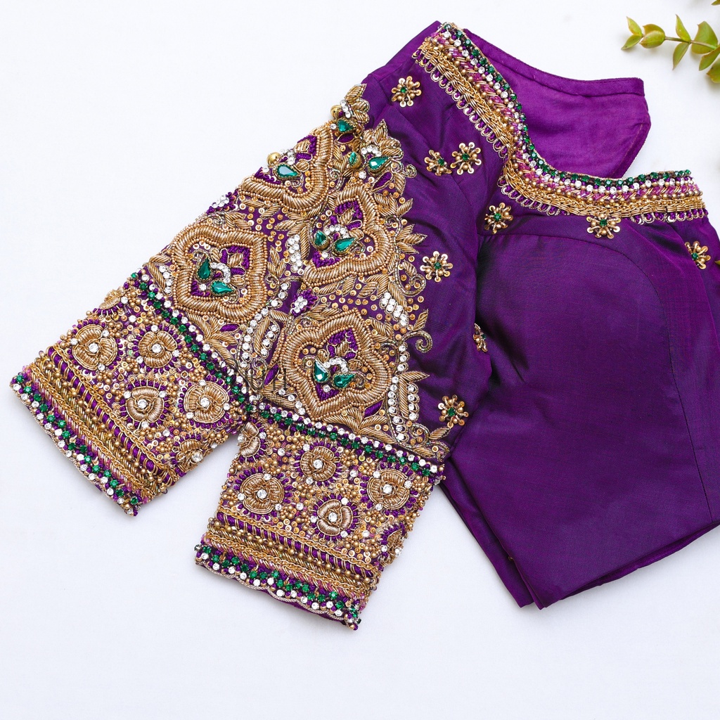 Purple Bridal Blouse