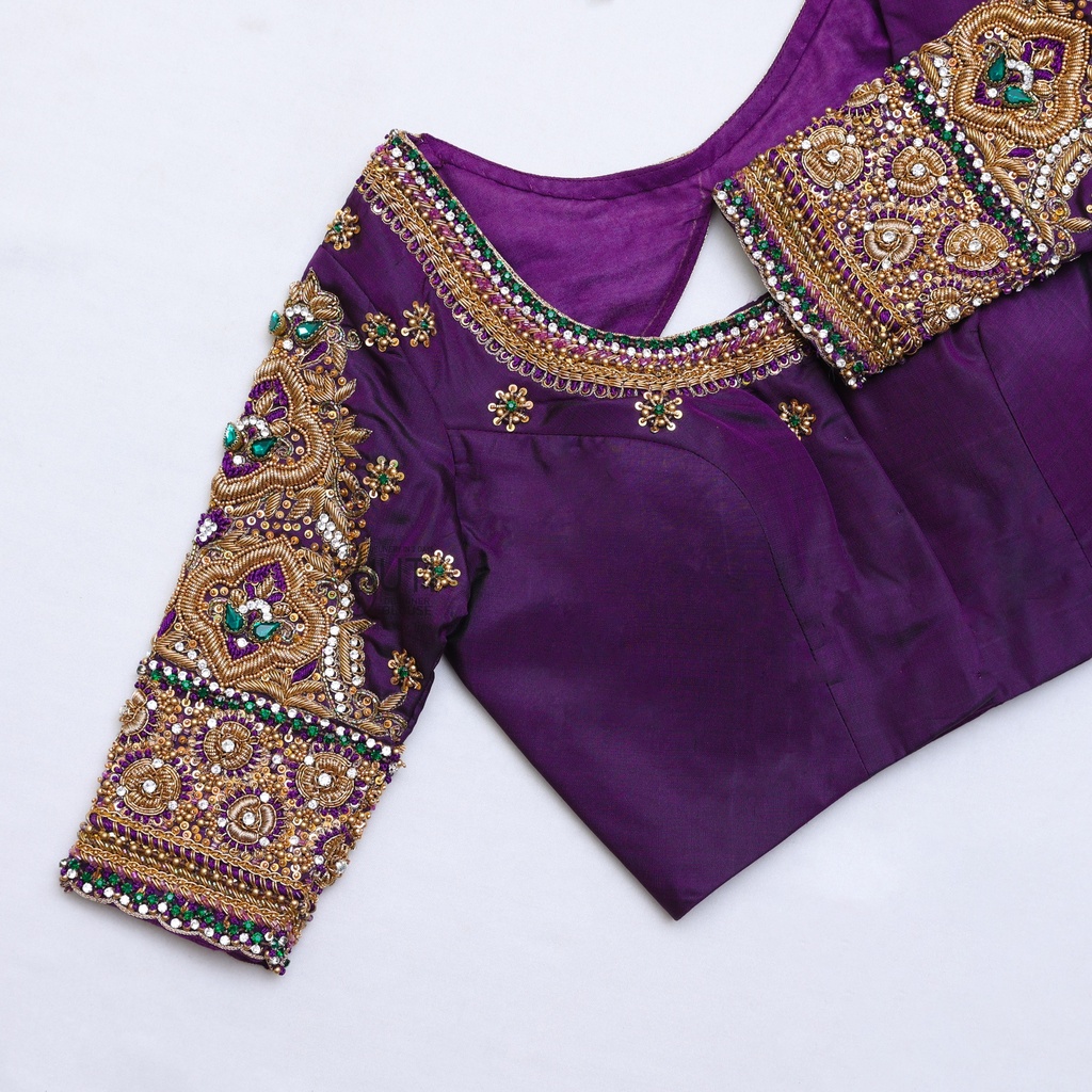 Purple Bridal Blouse