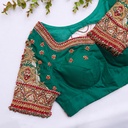 Dark Green Bridal Blouse