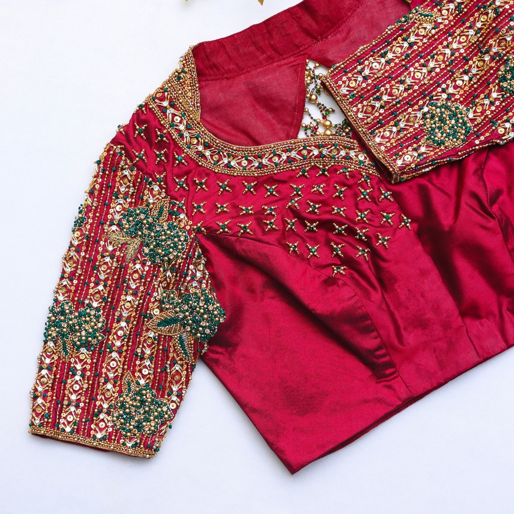 Maroon Bridal Blouse