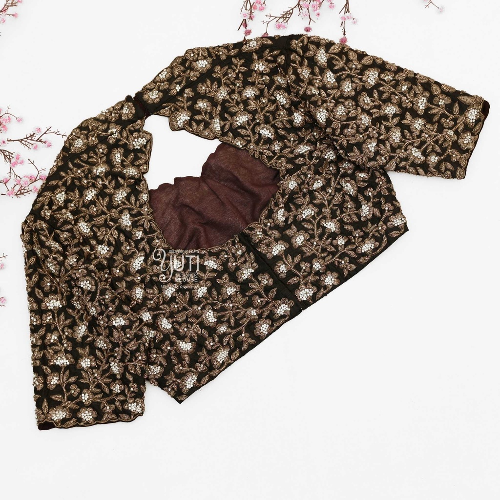 black-embossed-floral-bridal-blouse3