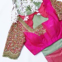 Pink Mini Floral Bridal Blouse