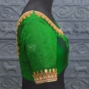 Bridal Green Aari Work Blouse Designs