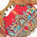 Peach palanquin junkha design