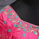 Pink Bride  Aari Work Blouse Designs| SIZE 32(adjustable up to 28- 34)