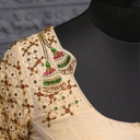 Sandal Aari work bridal blouse ||SIZE 38 (adjustable up to 34- 40)