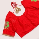Orange Embroidered Blouse
