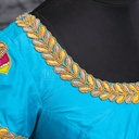 Skyblue Aari Work Blouse Designs | SIZE 32 (adjustable up to 28- 34)