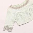 White Bridal Aari Blouse |