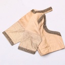 Sandal with dark brown aari work blouse | SIZE 36(adjustable up to 32- 38)
