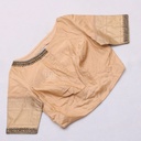Sandal with dark brown aari work blouse | SIZE 36(adjustable up to 32- 38)