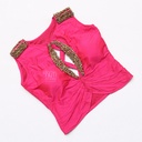 Pink Pattern Aari Work Bridal Blouse Design | SIZE 32 (adjustable up to 28 - 30)