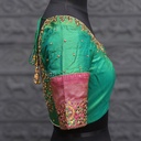 Bridal Green Aari Work Blouse Designs | SIZE 34 (adjustable up to 30- 36)