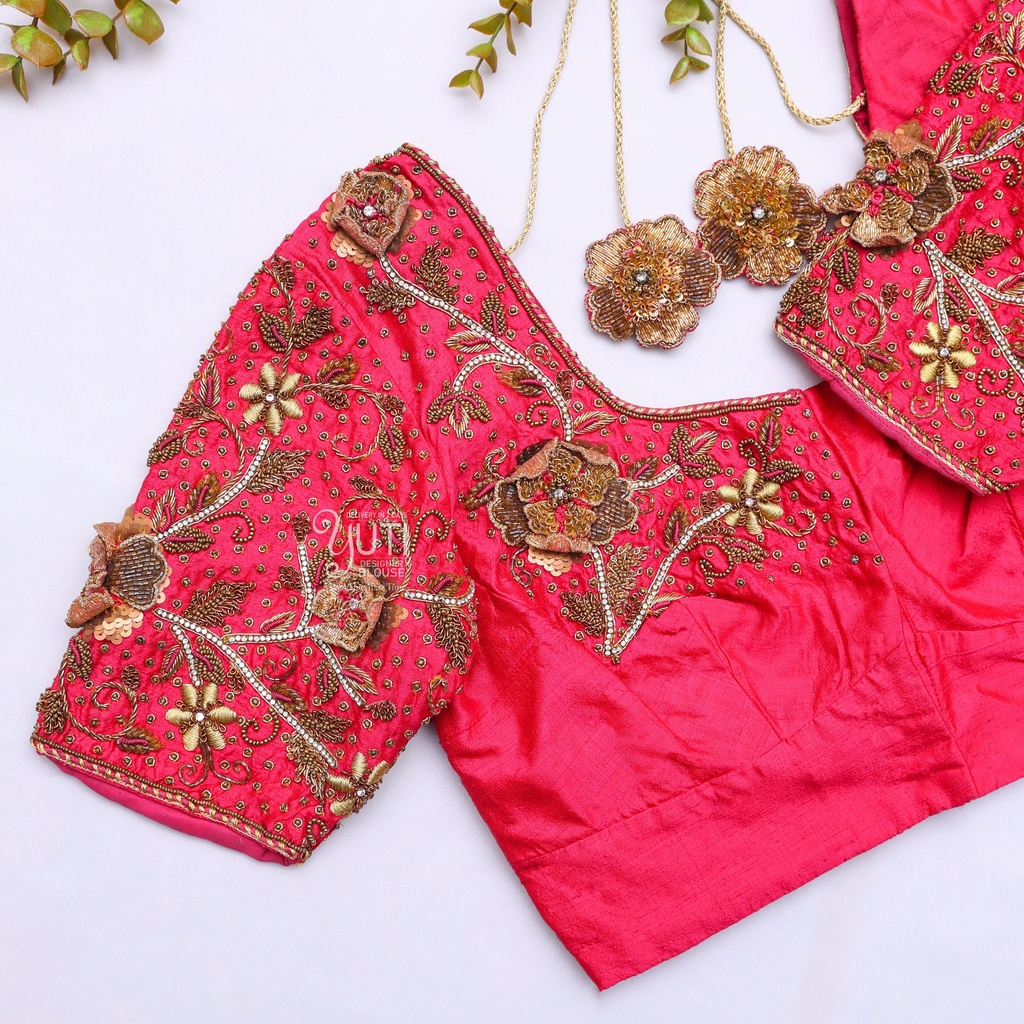 Pink Bridal Blouses |SIZE 36 (adjustable up to 32 - 38)