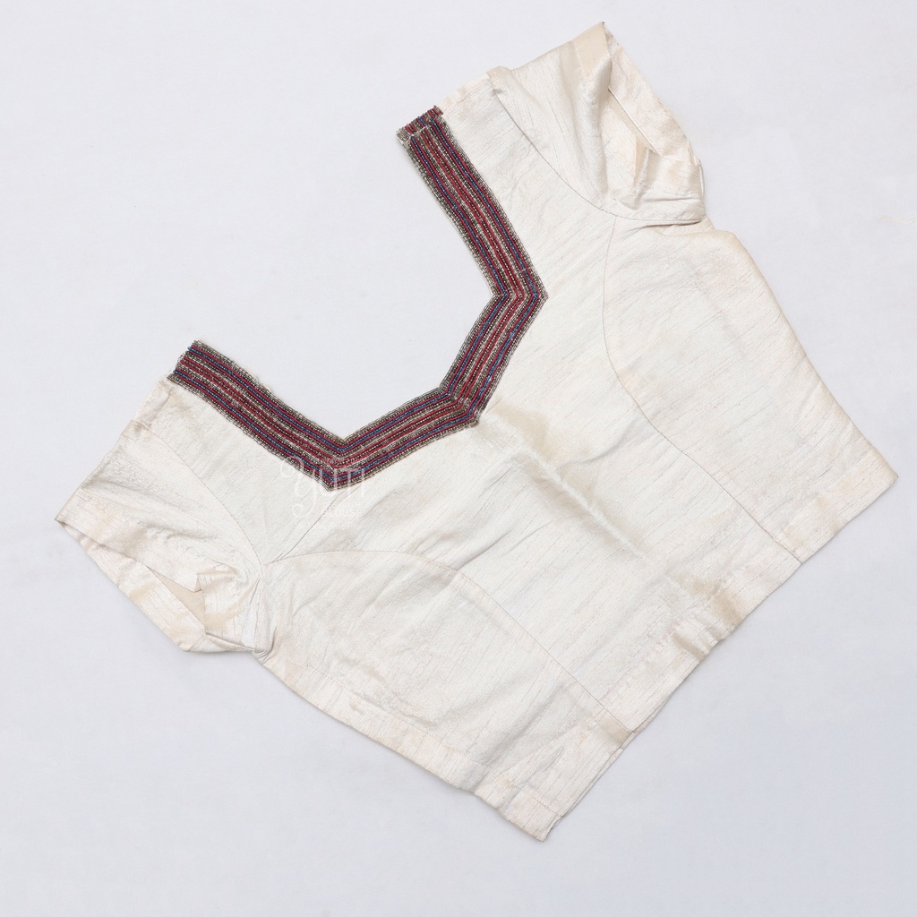 Onam Embroidery Blouse | SIZE 34 (adjustable up to 30 - 36)