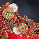 3D Pongal theme embroidery bridal blouses