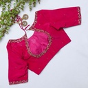 stunning  pink embroidery blouse