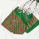 Traditional Green Pallakku Bridal Blouse