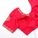 Feeling bold and beautiful in this stunning pink red embroidery blouse