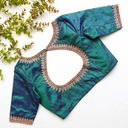 Deep Sea Green embroidery blouse