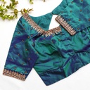 Deep Sea Green embroidery blouse