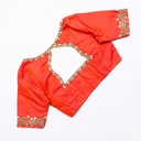 Perfect and modern Portland Orange Bridal Blouse