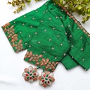 The stunning Irish Green Bridal Blouse