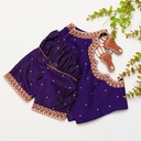 The Royal Purple Bridal Blouse is a true masterpiece