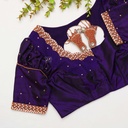 The Royal Purple Bridal Blouse is a true masterpiece