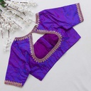 Introducing the Purple Monster hand embroidery blouse