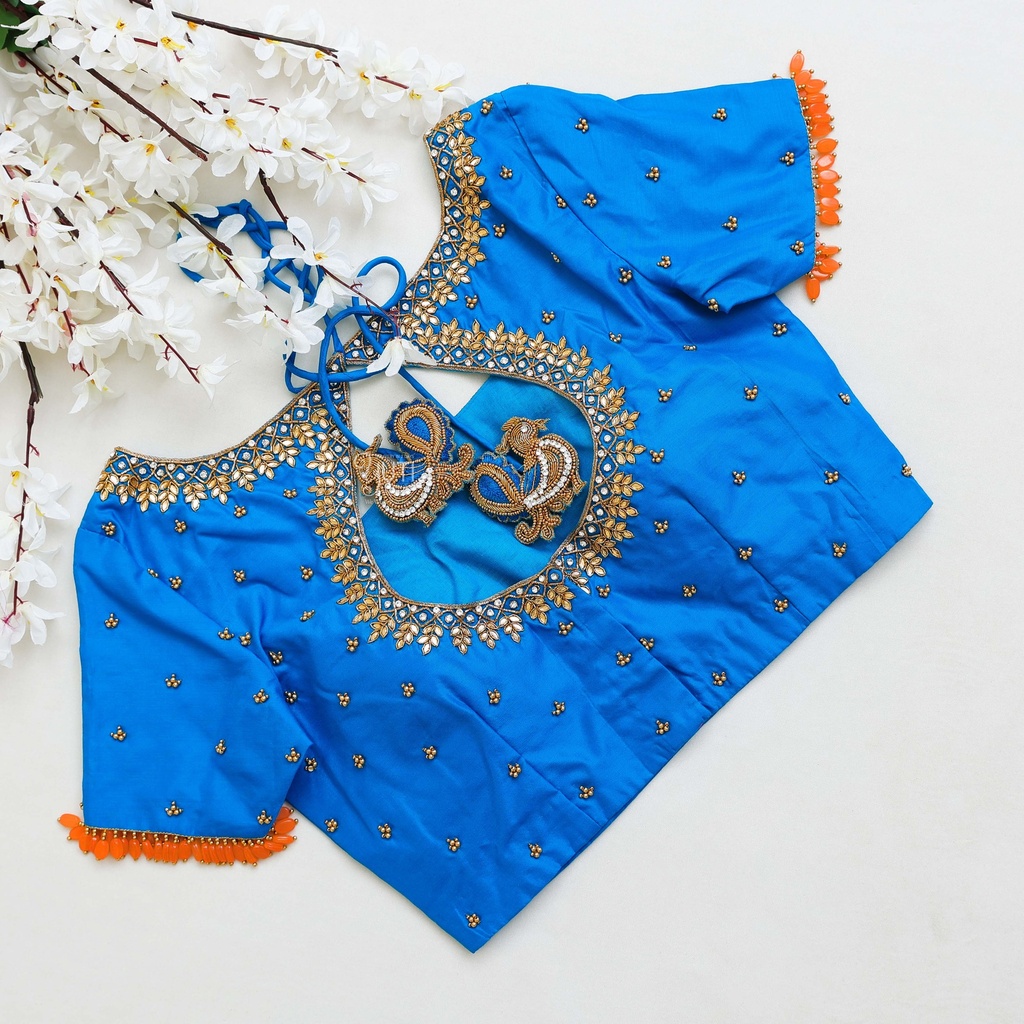 Just finished embroidering my new Science Blue hand blouse