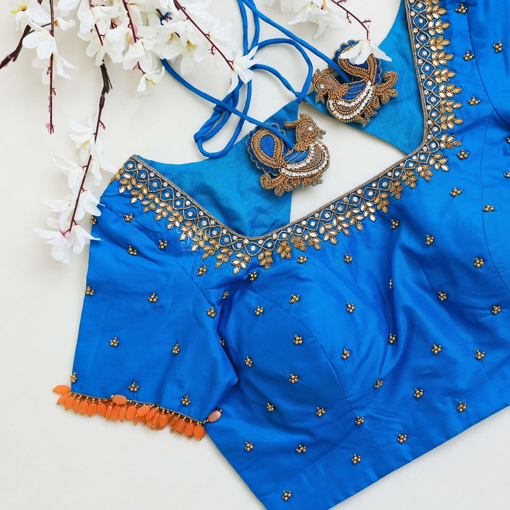 Just finished embroidering my new Science Blue hand blouse