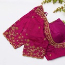 Exquisite pink embroidery designs for your bridal blouse