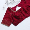 Just received my Wine Red hand embroidery blouse and I must say, the intricate detailing is absolutely stunning!