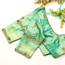 The most stunning Algae Green Bridal Blouse!