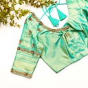 The most stunning Algae Green Bridal Blouse!