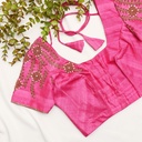 The most adorable cerise pink bridal blouse!